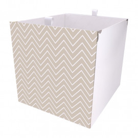 Kallax Box Beiges Zackenmuster 