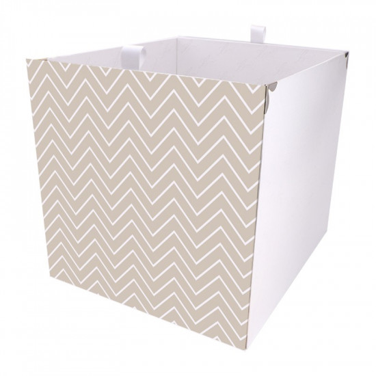 Kallax Box Beiges Zackenmuster 