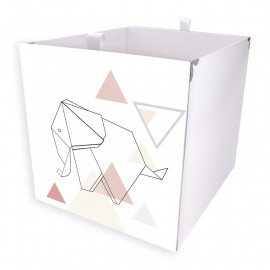 Kallax Box Geometric Elefant farbig 