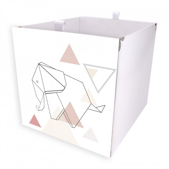 Kallax Box Geometric Elefant farbig 