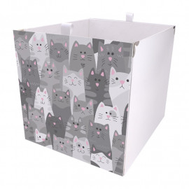Kallax Box Graue Katzen Illustration 