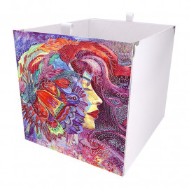 Kallax Box Lady in Purple 
