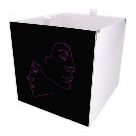 Kallax Box Line Art Face 03  Kallax Box Line Art Face 03