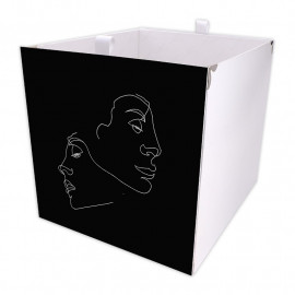 Kallax Box Line Art Face 04  Kallax Box Line Art Face 04