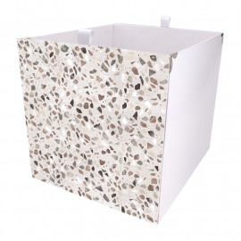 Kallax Box Terrazzo Grau 02  Kallax Box Terrazzo Grau 02