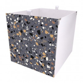 Kallax Box Terrazzo Grau 