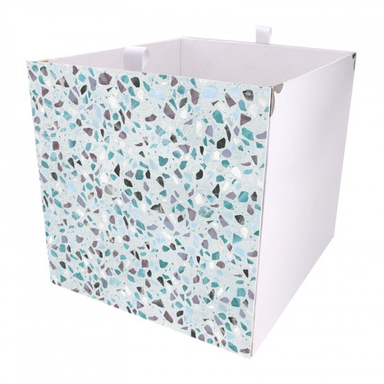 Kallax Box Terrazzo Türkis  Kallax Box Terrazzo Türkis
