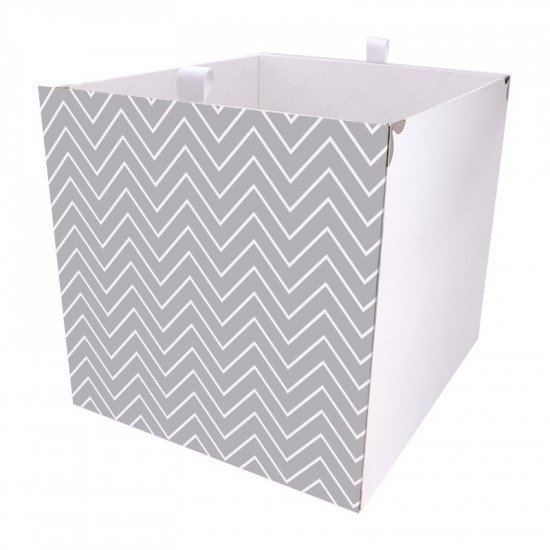 Kallax Box Zick Zack Grau 